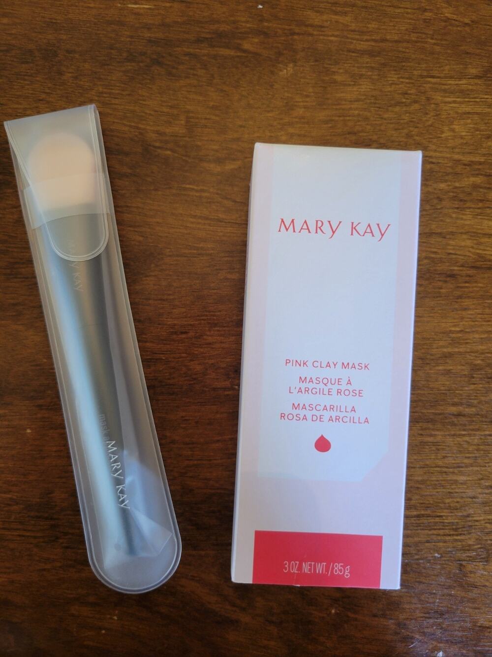 Mary Kay Pink Clay Mask With Mask Applicator NEW